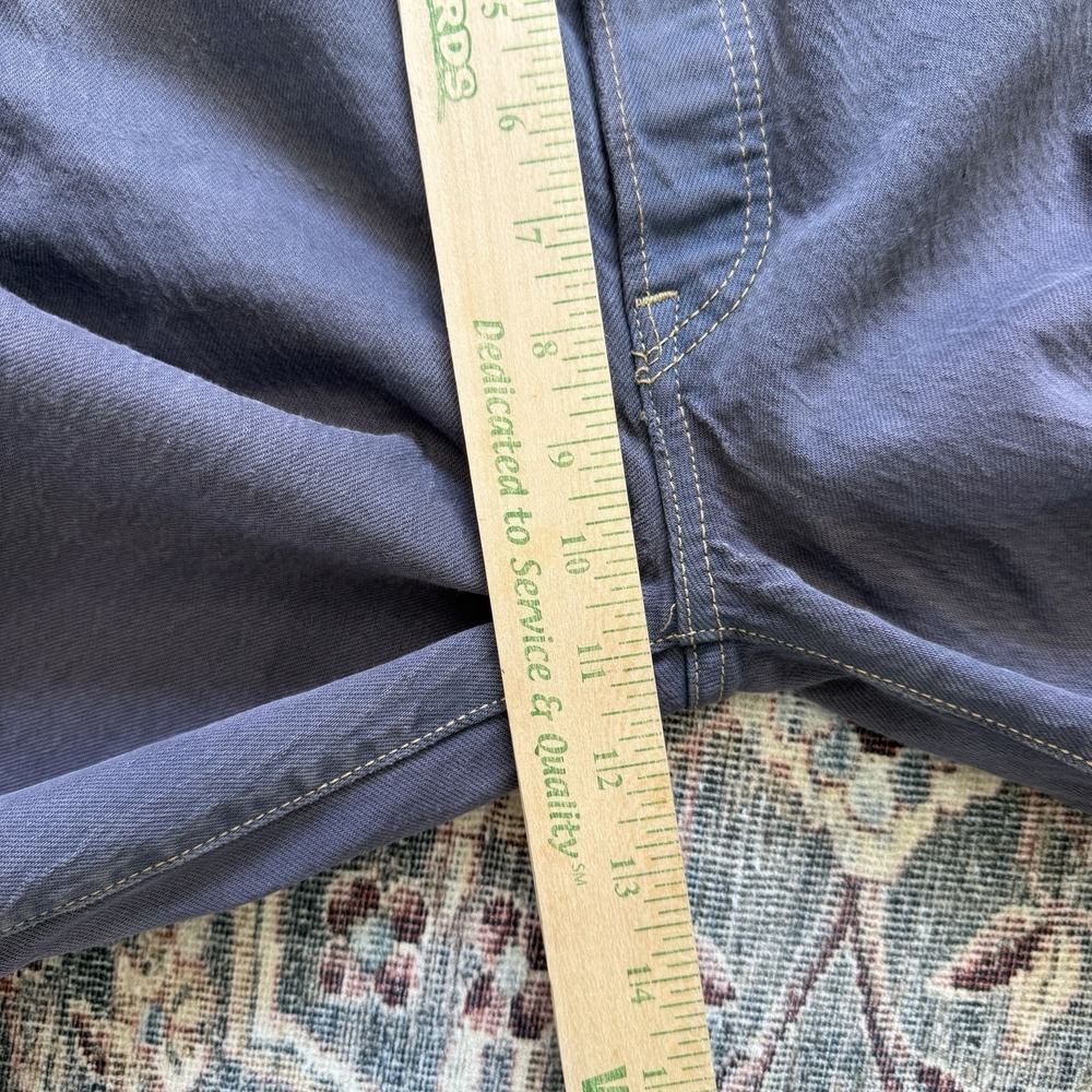 Levis Ribcage Straight Jean Size W24 L27 Gray High Rise Button Fly Cropped Retro - Picture 10 of 13